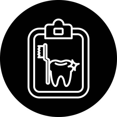 Moda tarzında izole edilmiş diş simgesi