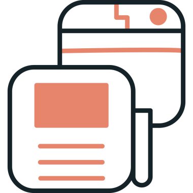 belge simgesi vektör illüstrasyonu