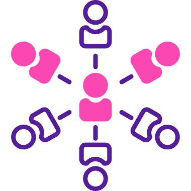 grup simgesi, vektör illüstrasyonu