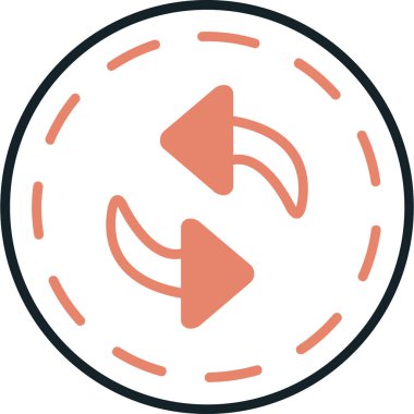 Bir müzik çalar simgesinin vektör illüstrasyonu