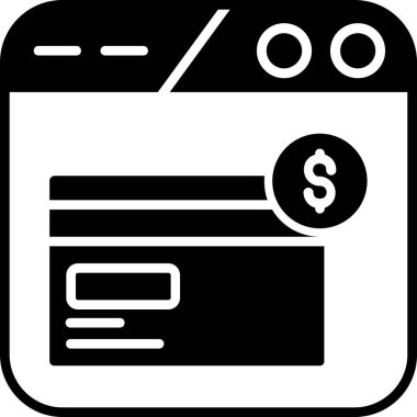 Kredi kartı vektör simgesi