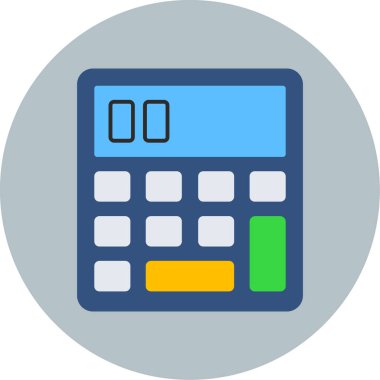 hesap makinesi simgesi vektör illüstrasyonu