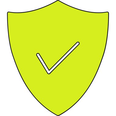 kalkan ikon vektör illüstrasyonu