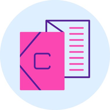 Belge. Web simgesi basit illüstrasyon