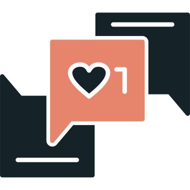 İleti düz vektör simgesi