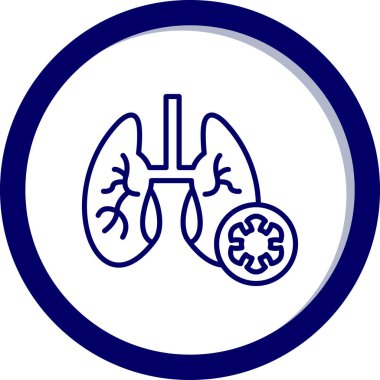 Akciğerler yuvarlak Raster simgesi