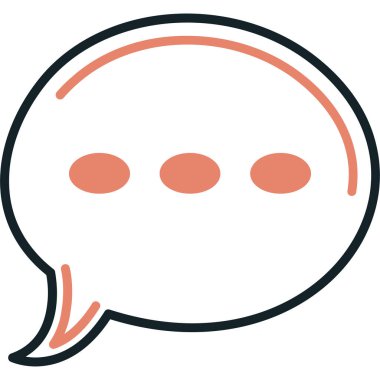 Konuşma baloncukları simgesi. Basit resimleme