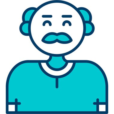 Doktor. Web simgesi basit illüstrasyon