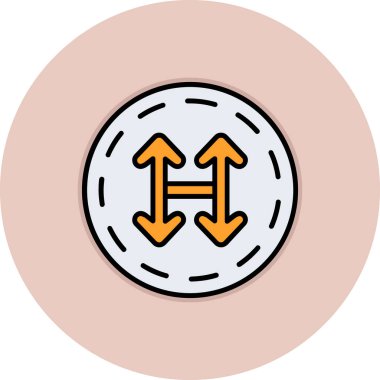 Modern simgenin vektör illüstrasyonu