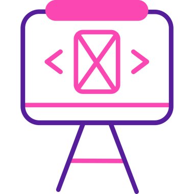 Bir web simgesinin vektör illüstrasyonu