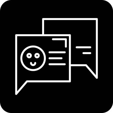 ileti ikonu vektör illüstrasyonu