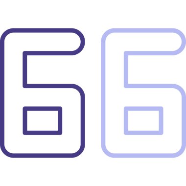 5 numara - mor renk tasarım vektörü