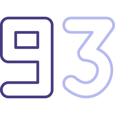 8 numaralı logo simge tasarım şablonu öğeleri.