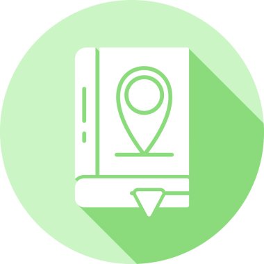 harita konumu ikon vektör illüstrasyonu