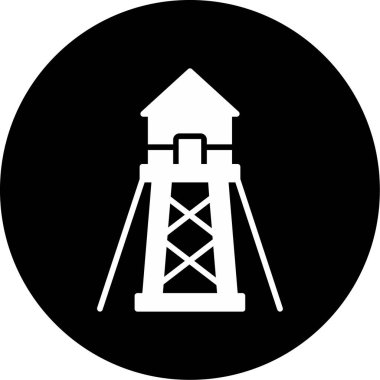 Moda tarzı izole edilmiş kule simgesi