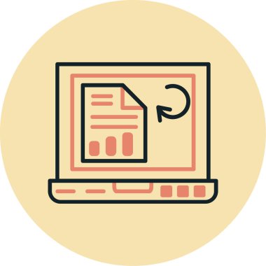 Belge. Web simgesi basit illüstrasyon