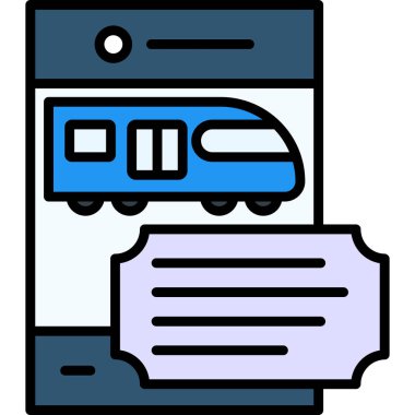 Tren biletleri. Basit tasarım