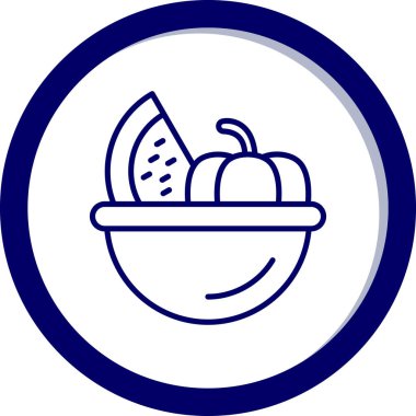 Gıda simgesinin vektör illüstrasyonu