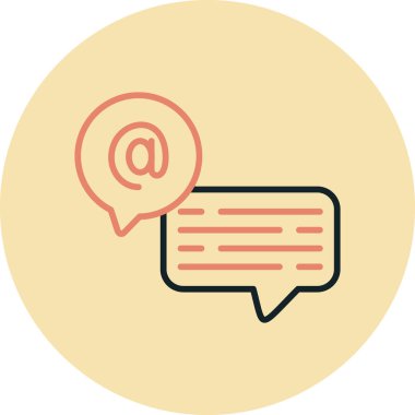 konuşma kabarcığı vektör çizimi