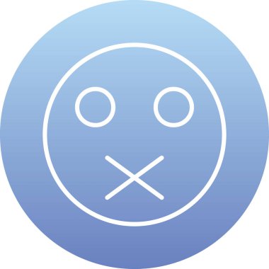 Benzersiz emoji vektör simgesi