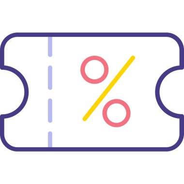 indirimli web simgesi, vektör illüstrasyonu