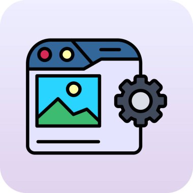 Web tasarım vektörü simgesi