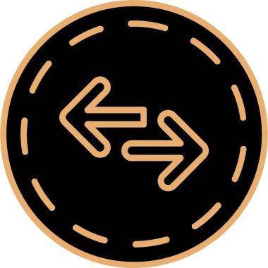 ok yönü ikon vektör illüstrasyonu