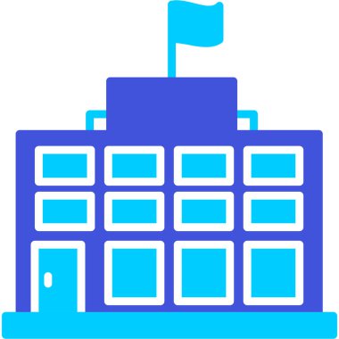 bina inşa simgesi doldurulmuş ana hatlar biçiminde