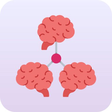 beyin ikonu vektör illüstrasyonu