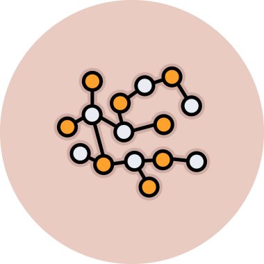 Molekül molekül molekül ikon vektör çizimi tasarımı