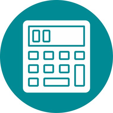 hesap makinesi simgesi vektör illüstrasyonu