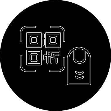 Modern bir simgenin vektör illüstrasyonu