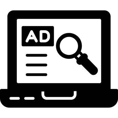 reklam sembolü düz simge