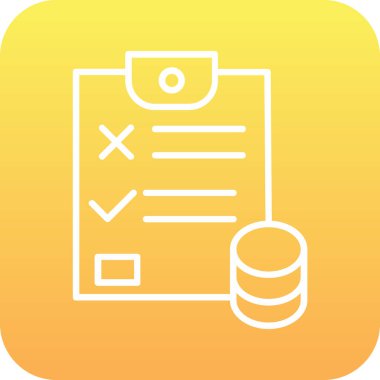 rapor web simgesi, vektör illüstrasyonu