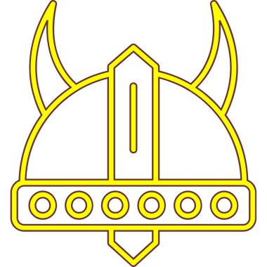viking helmet. web icon simple illustration