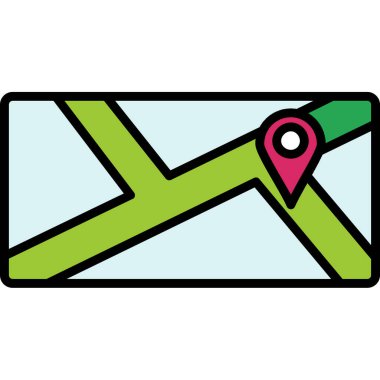 harita pin vektör simgesi