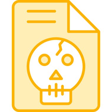 Kurukafa simgesi vektör illüstrasyonu