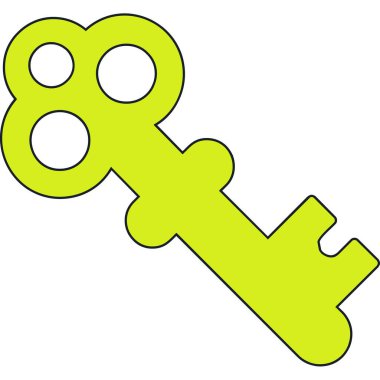 anahtar simgesi, vektör illüstrasyonu