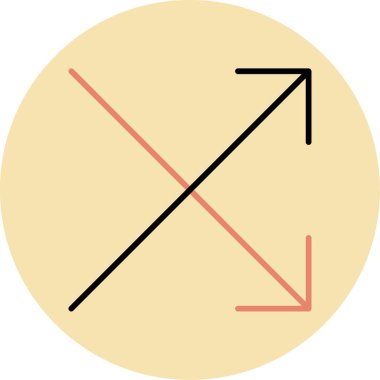 ok simgesi vektör illüstrasyonu