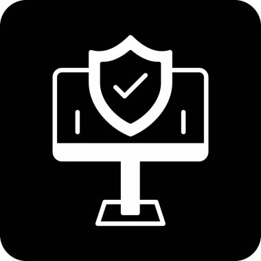 güvenlik simgesi vektör illüstrasyonu