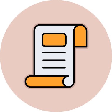 Turuncu aksanlı belge kaydır