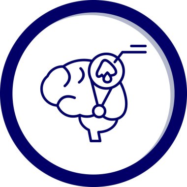 Kafatası olan bir insan organının vektör çizimi