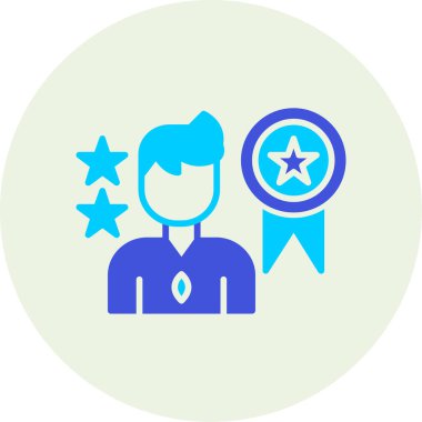 Rozet. Web simgesi basit illüstrasyon