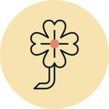 çiçek simgesi vektör illüstrasyonu