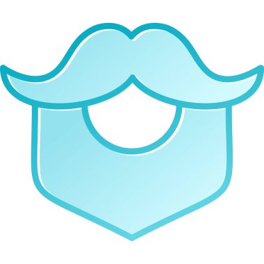 Bıyık simgesi vektör illüstrasyonu