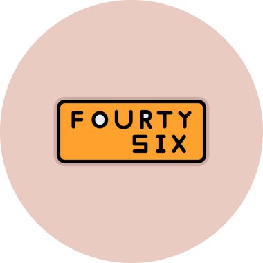 4 numaralı simge tasarım şablonu çizimi