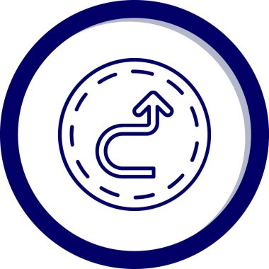 ok işareti simgesi, vektör çizimi