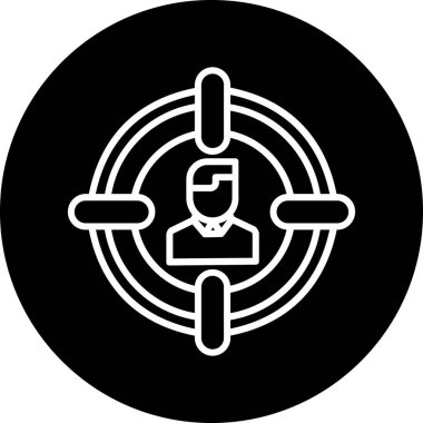 hedef vektör simgesi modern çizgi vektörü