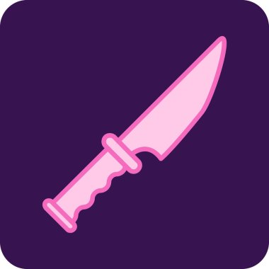 Beyaz zemin üzerine, bıçak işareti izole bıçak simge vektör,