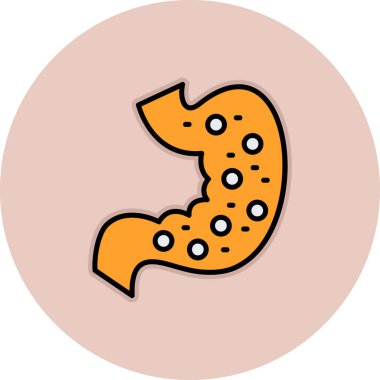 Çemberin şirin ve basit bir simgesinin gösterimi